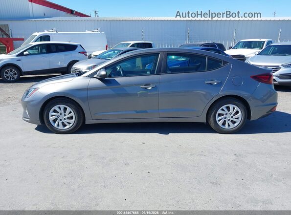 5NPD74LF1KH486036 2019 HYUNDAI ELANTRA Gray 