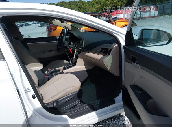 5NPD74LF1KH486439 2019 HYUNDAI ELANTRA Белый Вид салона спереди