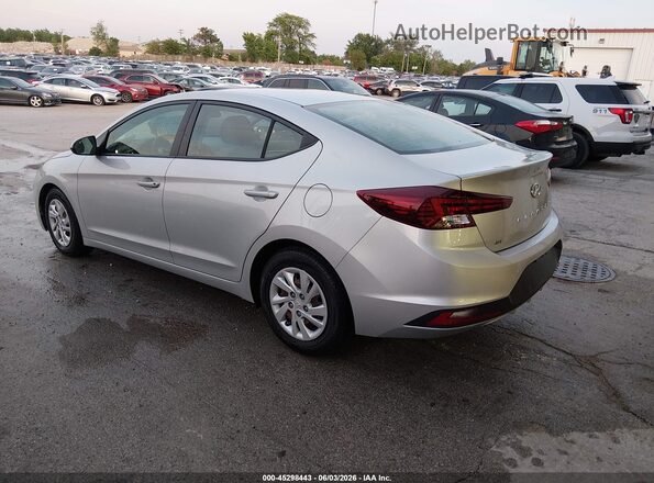 5NPD74LF1KH488496 2019 HYUNDAI ELANTRA Silver Rear left