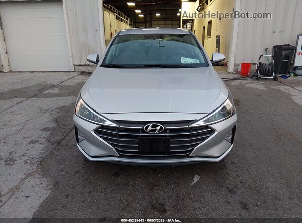 5NPD74LF1KH488496 2019 HYUNDAI ELANTRA Silver Instrument cluster view