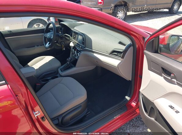 5NPD74LF1KH488708 2019 HYUNDAI ELANTRA Red Vista interior delantera