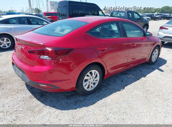 5NPD74LF1KH488708 2019 HYUNDAI ELANTRA Red Trasero derecho