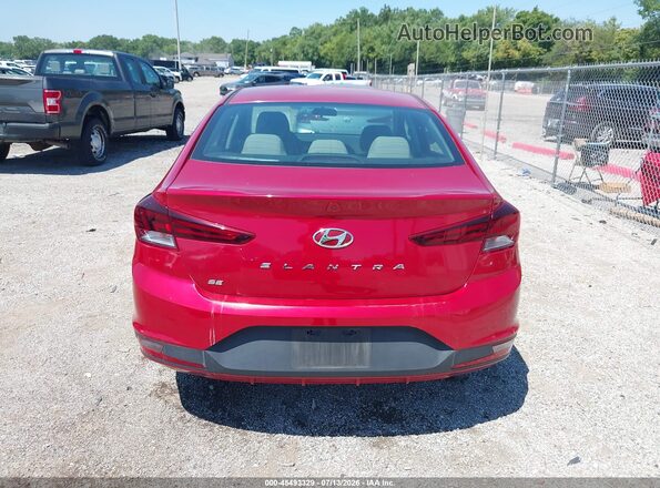 5NPD74LF1KH488708 2019 HYUNDAI ELANTRA Red 