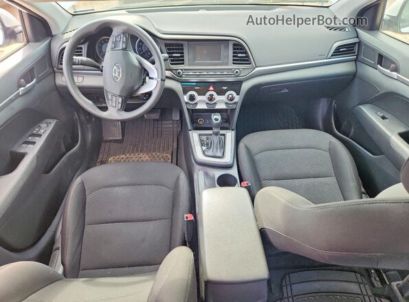 5NPD74LF1KH491351 2019 HYUNDAI ELANTRA White Widok deski rozdzielczej