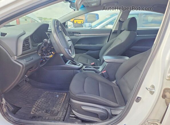 5NPD74LF1KH491351 2019 HYUNDAI ELANTRA White Widok wnętrza z przodu