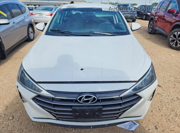 5NPD74LF1KH491351 2019 HYUNDAI ELANTRA White Widok z przodu