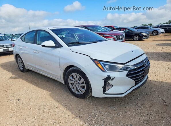 5NPD74LF1KH491351 2019 HYUNDAI ELANTRA White Przód prawy