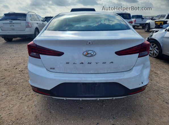 5NPD74LF1KH491351 2019 HYUNDAI ELANTRA White Widok z tyłu