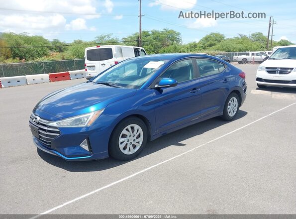 5NPD74LF1KH492774 2019 HYUNDAI ELANTRA Blue Vista tres cuartos delantera izquierda