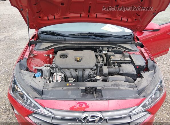 5NPD74LF1LH603227 2020 HYUNDAI ELANTRA Красный Вид сзади