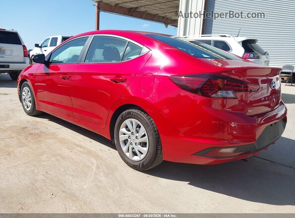 5NPD74LF1LH604183 2020 HYUNDAI ELANTRA Красный Задняя левая четверть