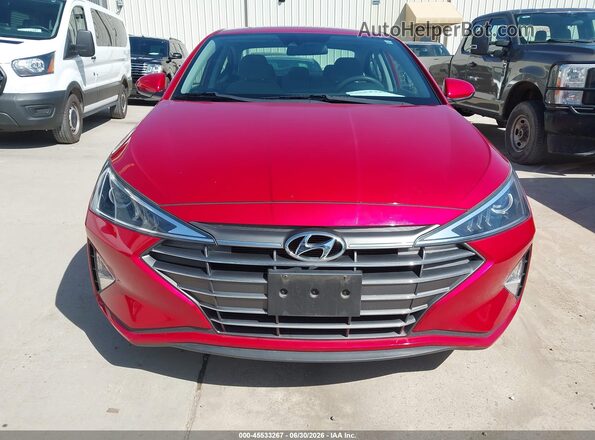 5NPD74LF1LH604183 2020 HYUNDAI ELANTRA Красный Вид задней части салона