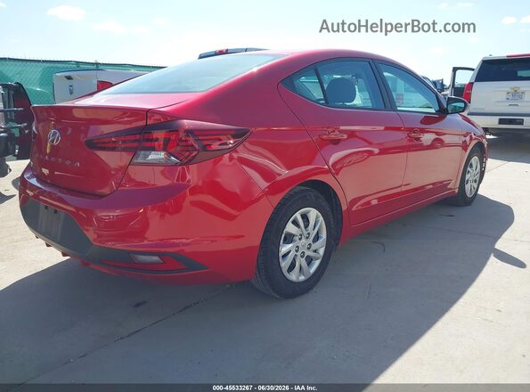 5NPD74LF1LH604183 2020 HYUNDAI ELANTRA Красный Задняя правая четверть