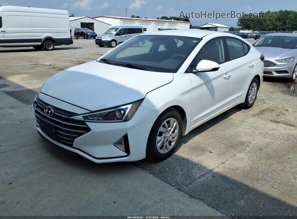 5NPD74LF1LH608864 2020 HYUNDAI ELANTRA White Vista tres cuartos delantera izquierda