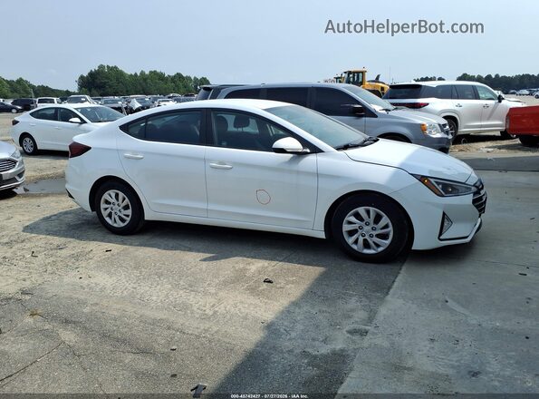 5NPD74LF1LH608864 2020 HYUNDAI ELANTRA White Vista interior trasera