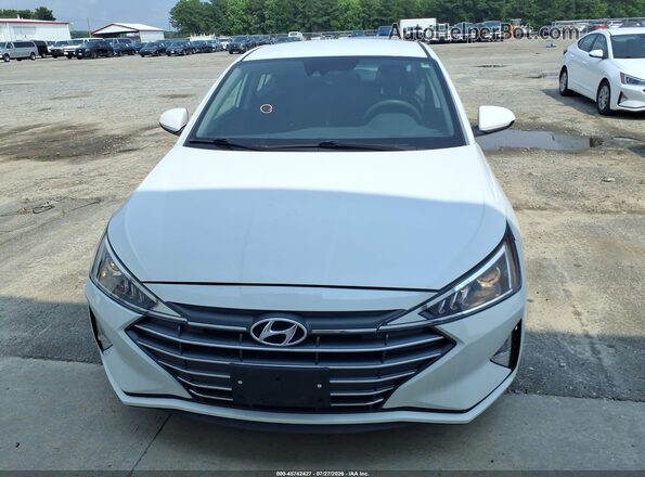 5NPD74LF1LH608864 2020 HYUNDAI ELANTRA White Vista del cuadro de instrumentos