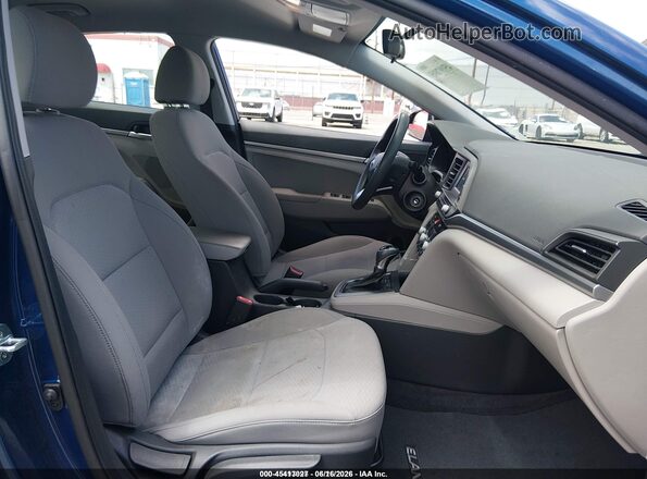 5NPD74LF1LH608962 2020 HYUNDAI ELANTRA Blue Front interior view