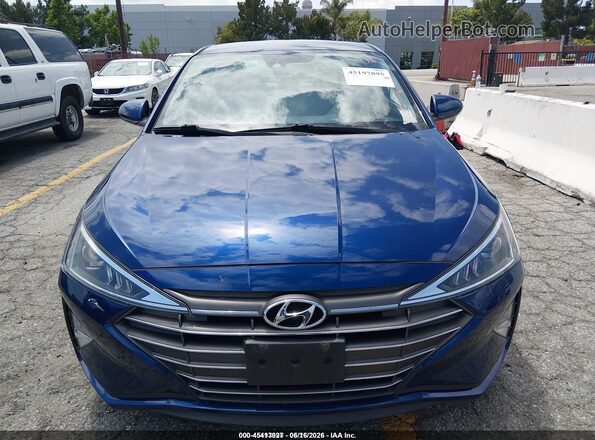5NPD74LF1LH608962 2020 HYUNDAI ELANTRA Blue Rear interior view