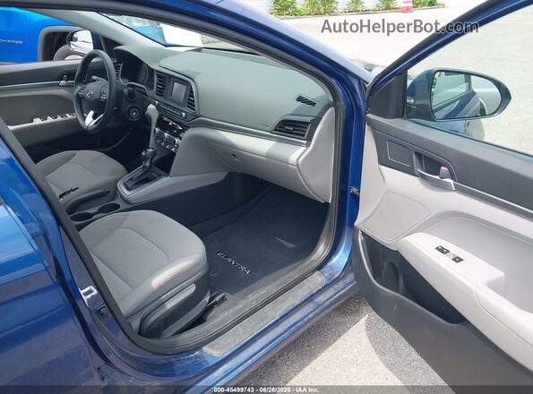 5NPD74LF1LH612283 2020 HYUNDAI ELANTRA Blue Widok wnętrza z przodu