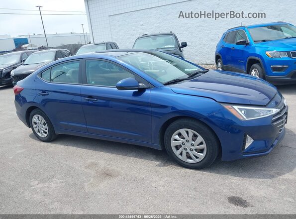 5NPD74LF1LH612283 2020 HYUNDAI ELANTRA Blue Widok wnętrza z tyłu