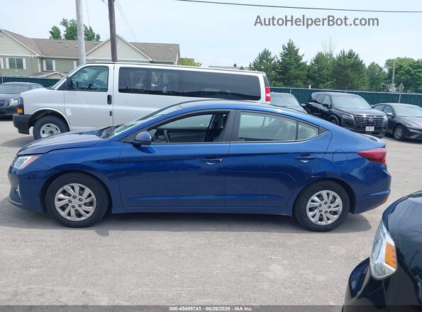 5NPD74LF1LH612283 2020 HYUNDAI ELANTRA Blue Widok wnętrza 360 stopni