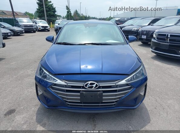 5NPD74LF1LH612283 2020 HYUNDAI ELANTRA Blue Widok zestawu wskaźników