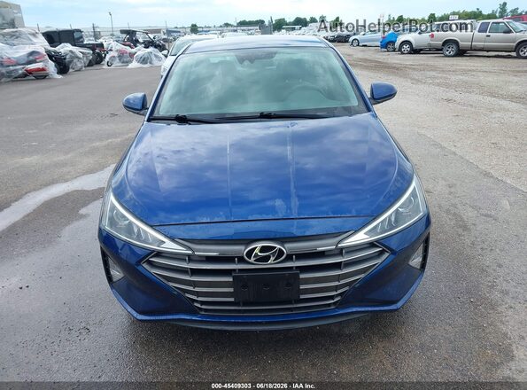 5NPD74LF1LH615863 2020 HYUNDAI ELANTRA Blue Вид щитка приладів