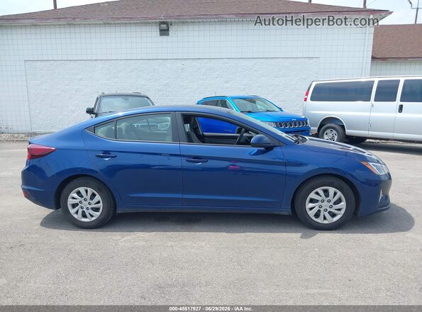 5NPD74LF1LH616351 2020 HYUNDAI ELANTRA Синий Вид задней части салона