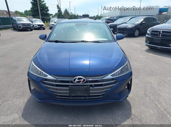 5NPD74LF1LH616351 2020 HYUNDAI ELANTRA Синий Вид щитка приборов