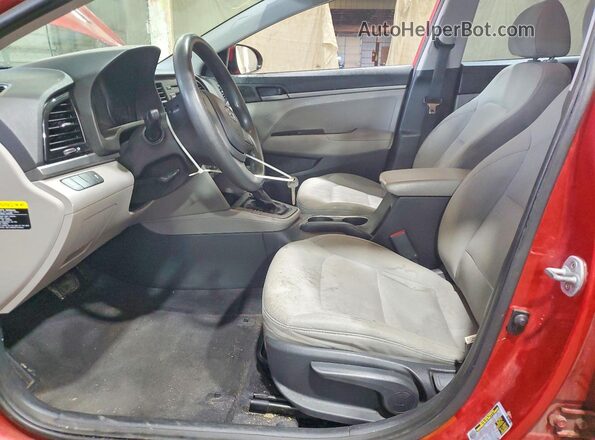 5NPD74LF2HH037327 2017 HYUNDAI ELANTRA Red წინა სალონის ხედი