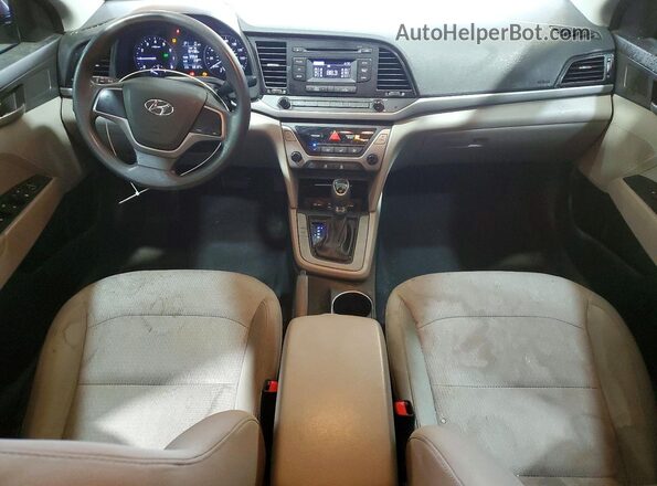 5NPD74LF2HH037327 2017 HYUNDAI ELANTRA Red წინა პანელის ხედი