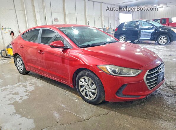 5NPD74LF2HH037327 2017 HYUNDAI ELANTRA Red წინა მარჯვენა