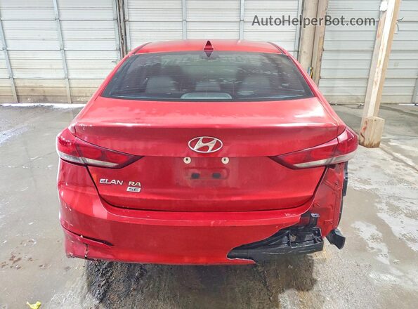 5NPD74LF2HH037327 2017 HYUNDAI ELANTRA Red უკანა ხედი