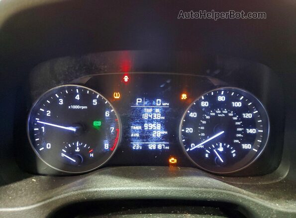 5NPD74LF2HH037327 2017 HYUNDAI ELANTRA Red ხელსაწყოთა პანელის ხედი