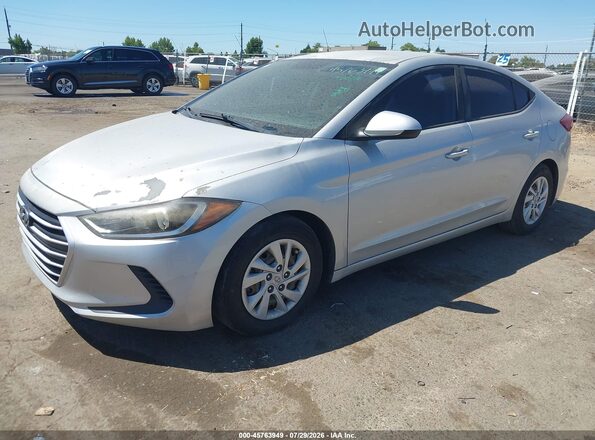 5NPD74LF2HH110261 2017 HYUNDAI ELANTRA Серебряный Передняя левая четверть
