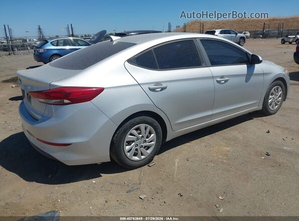 5NPD74LF2HH110261 2017 HYUNDAI ELANTRA Серебряный Задняя правая четверть
