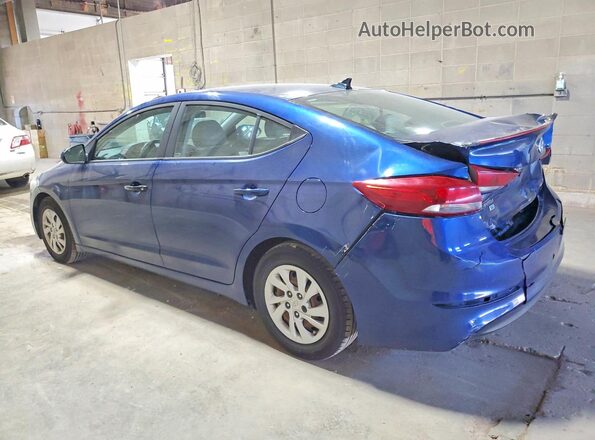 5NPD74LF2HH125598 2017 HYUNDAI ELANTRA Blue Tył lewy