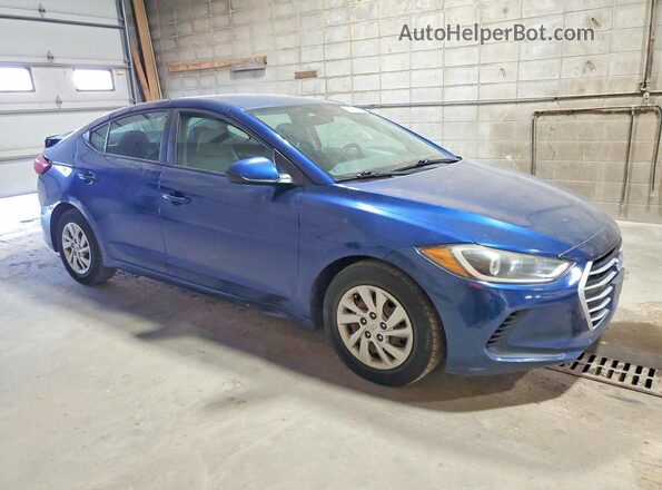 5NPD74LF2HH125598 2017 HYUNDAI ELANTRA Blue Przód prawy