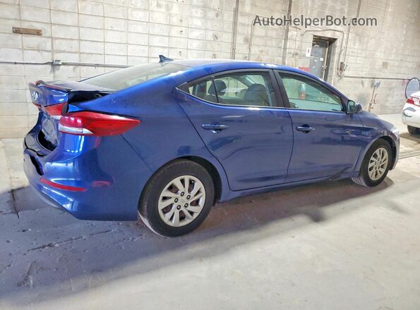 5NPD74LF2HH125598 2017 HYUNDAI ELANTRA Blue Tył prawy