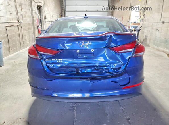 5NPD74LF2HH125598 2017 HYUNDAI ELANTRA Blue Widok z tyłu