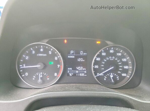 5NPD74LF2HH151957 2017 HYUNDAI ELANTRA Silver ხელსაწყოთა პანელის ხედი