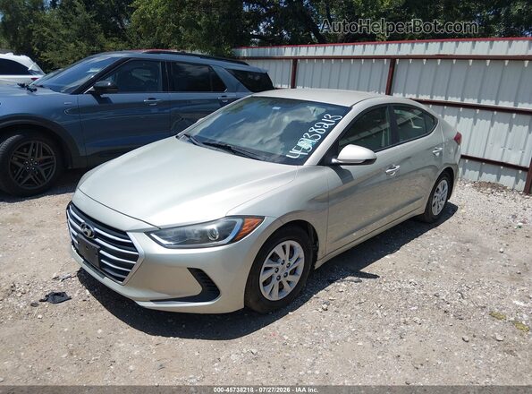 5NPD74LF2HH190323 2017 HYUNDAI ELANTRA Beige Առջևի ձախ երեք քառորդ տեսարան