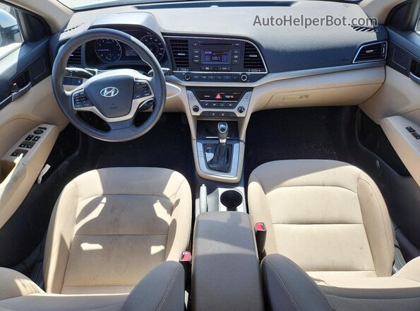 5NPD74LF2JH227666 2018 HYUNDAI ELANTRA White Vista del salpicadero