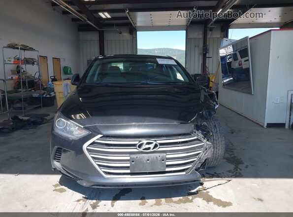 5NPD74LF2JH353817 2018 HYUNDAI ELANTRA Black Widok wnętrza z tyłu