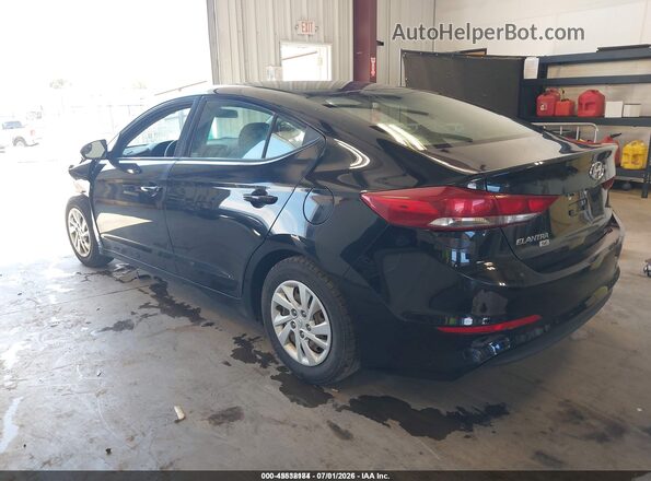 5NPD74LF2JH353817 2018 HYUNDAI ELANTRA Black Tył lewy
