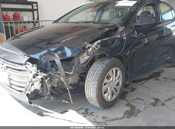 5NPD74LF2JH353817 2018 HYUNDAI ELANTRA Black Widok z przodu