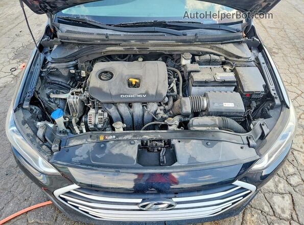 5NPD74LF2JH399986 2018 HYUNDAI ELANTRA Black Widok wnętrza z tyłu