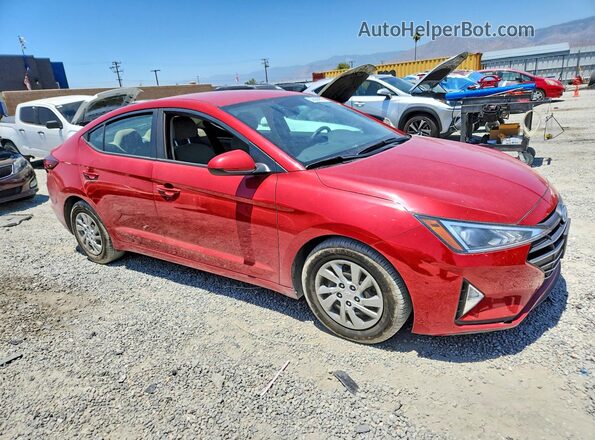 5NPD74LF2KH411183 2019 HYUNDAI ELANTRA Красный Передняя правая четверть