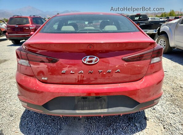 5NPD74LF2KH411183 2019 HYUNDAI ELANTRA Красный Вид сзади