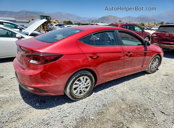 5NPD74LF2KH411183 2019 HYUNDAI ELANTRA Красный Задняя правая четверть